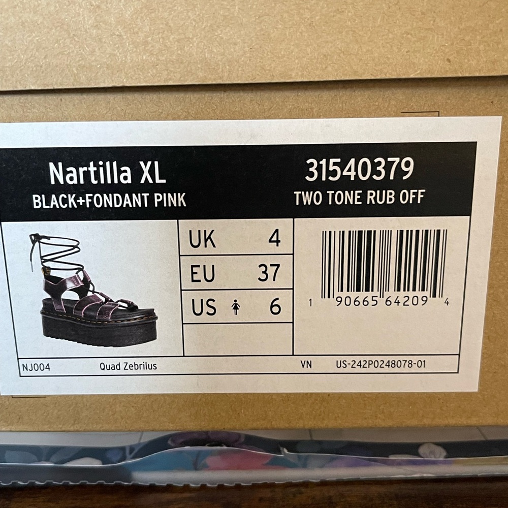 Dr. Martens Black and Purple Sandals - Picture 6 of 9